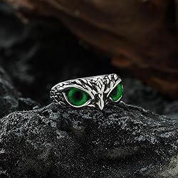 Yumikoo Demon Eye Owl Ring Retro Open Ring