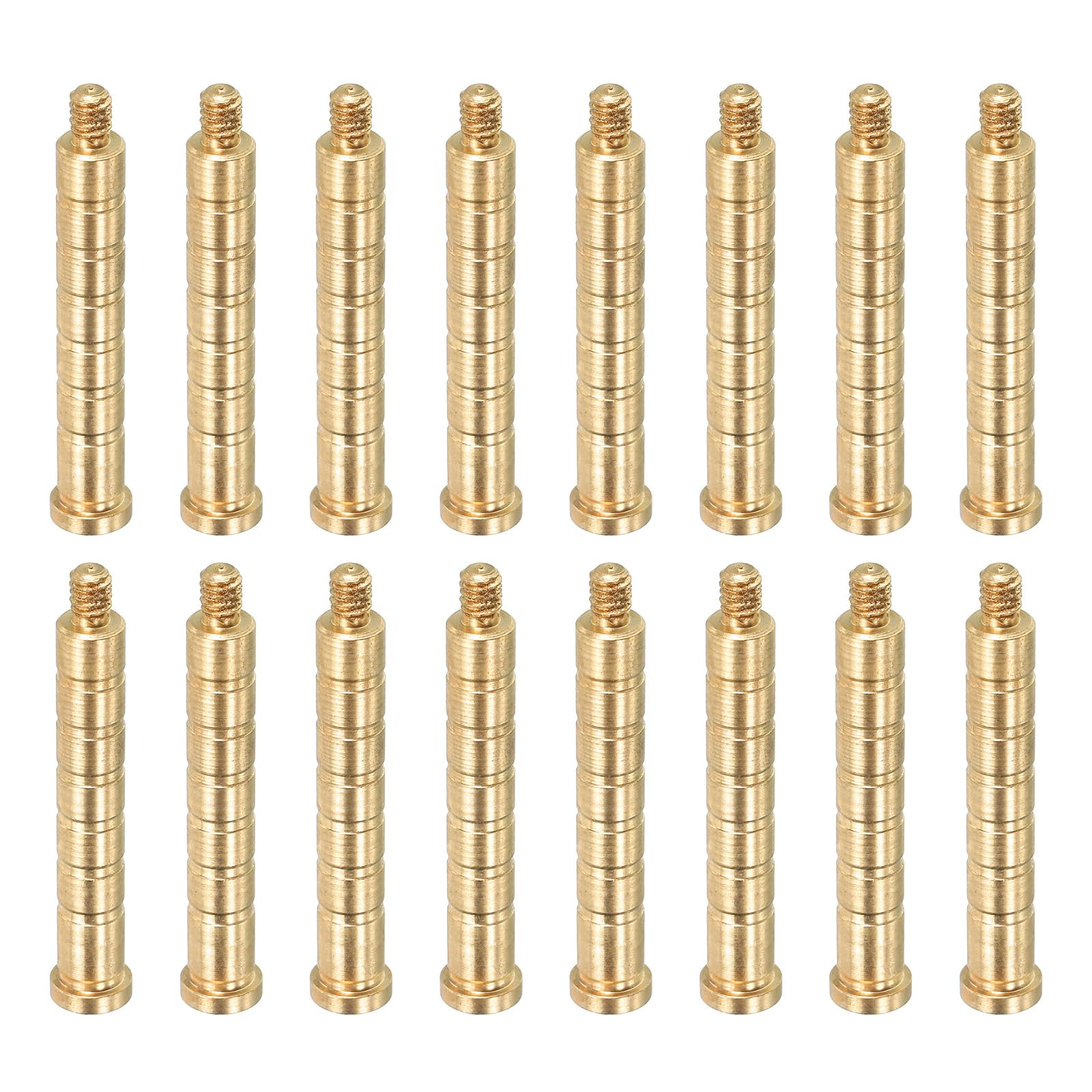 PATIKIL 100 Grain Archery Arrow Brass Insert, 16 Packs Insert Screw Copper Brass Arrow for .244/6.2mm Carbon Arrows