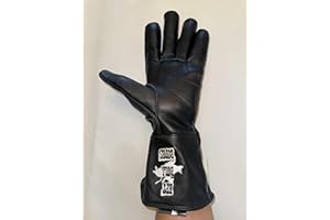EPT Bull Ropes - Bull Riding Glove Adult & Youth Black Leather Outer Seam Right or Left Hand - Sizes 5.0-10.5