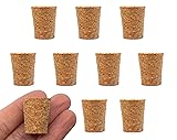 EISCO 10PK Cork Stoppers, Size #6-13mm Bottom, 19mm