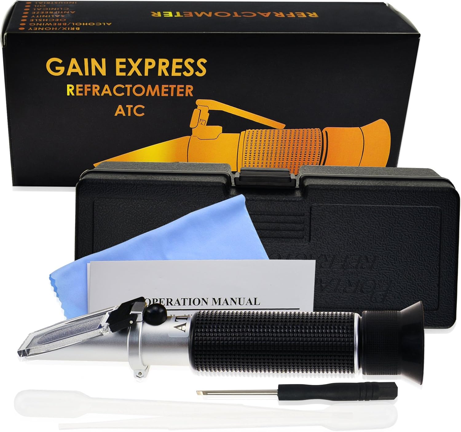 Gain Express 010 Brix Refractometer with ATC LowConcentrated Sugar