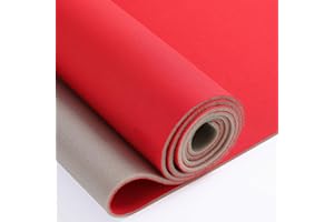OTOEZ Car Headliner Fabric Foam Backing Headliner Material Replacement Automotive Ceiling Repair Cloth 60" Wide by The Yard (Red, 60"x72")