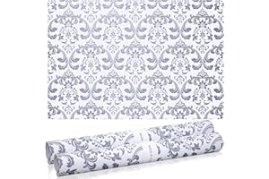 FAINNE 24 Sheets Scented Drawer Liners for Dresser 15.7 x 22.8 Inch Lavender Drawer Paper Non Adhesive Liners Dresser Scented Floral Print Fragrant for Kitchen Cabinet Shelf Closet(Fresh Style)