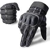 MVPTOO Motorcycle Riding Gloves for Men - Touchscreen, Rubber Guard & Anti-Slip for Tactical Airsoft Paintball Driving Dirt Bike Glove