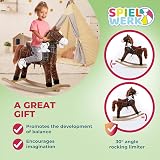 Deuba Spielwerk Rocking Horse Chair Musical Sensory Toys Toddler Balance view 7