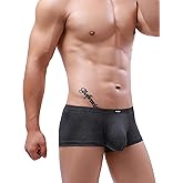 iKingsky Men's Bulge Boxer Briefs U-Hance Pouch Mens Stretch Underwear Sexy Breathable Under Panties