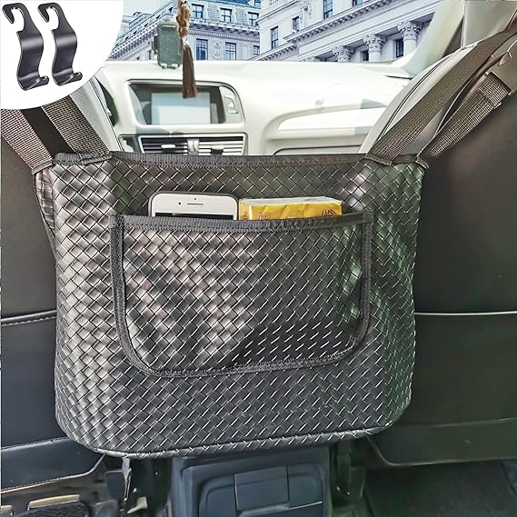 Car Net Pocket Handbag Holder, Hand Bag Holder for Car Organizer Mesh