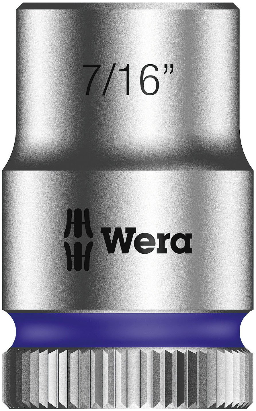 Wera 05003573001 7/16-Inch 8790 HMB Zyklop Socket with Hexagon Drive - Silver