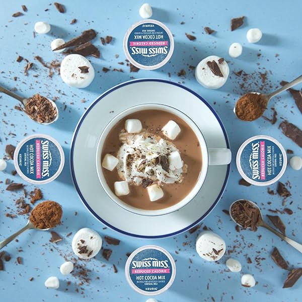 SWISS MISS HOT COCOA SINGLE-SERVE K-CUP, REDUCED CALORIE, BOX OF 22