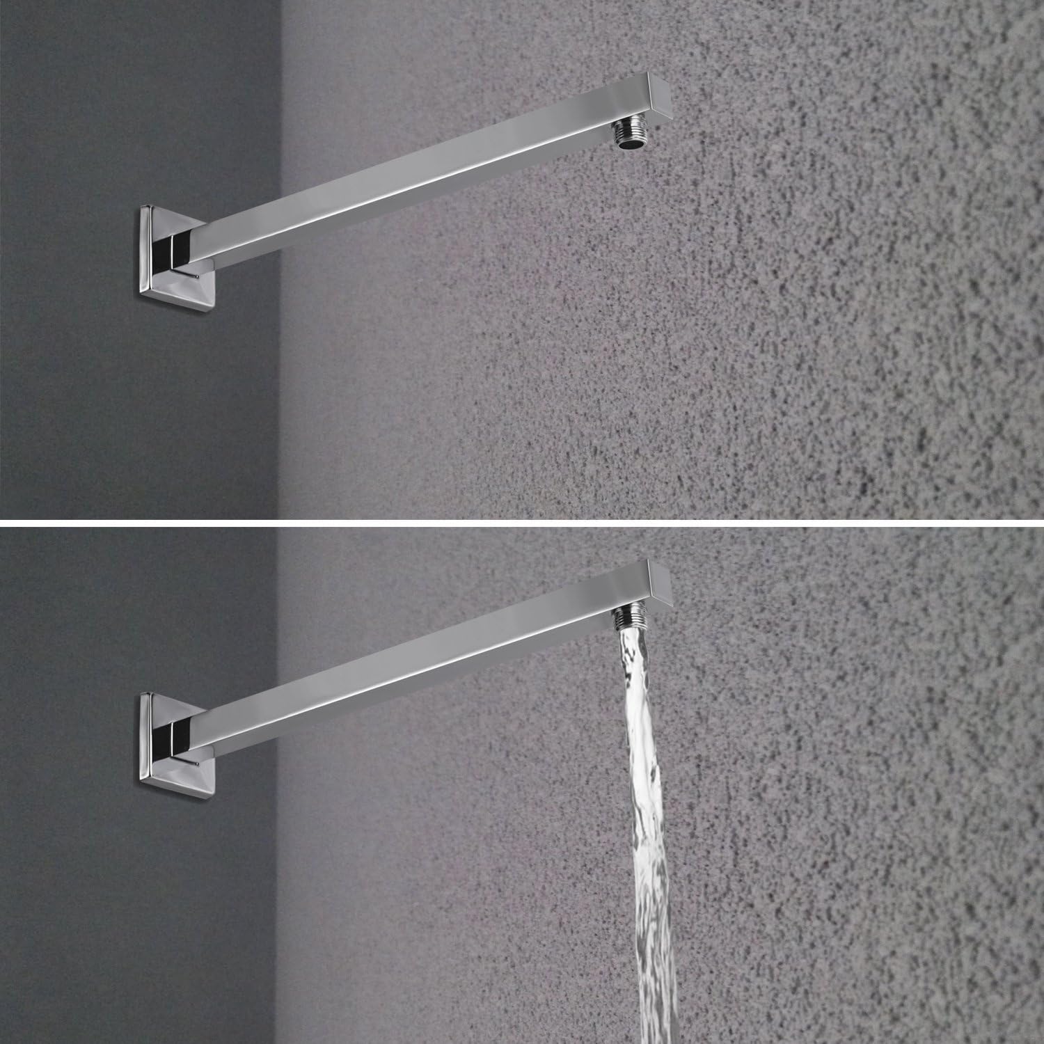 Artbath 400mm Shower Arm Extension For Rain Shower Wall Mounted Universal Showering Component Solid Brass Polished Chrome 400mm