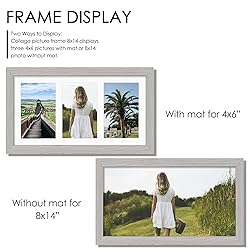 DUENPY 8x14 Collage Picture Frame 4x6 Collage