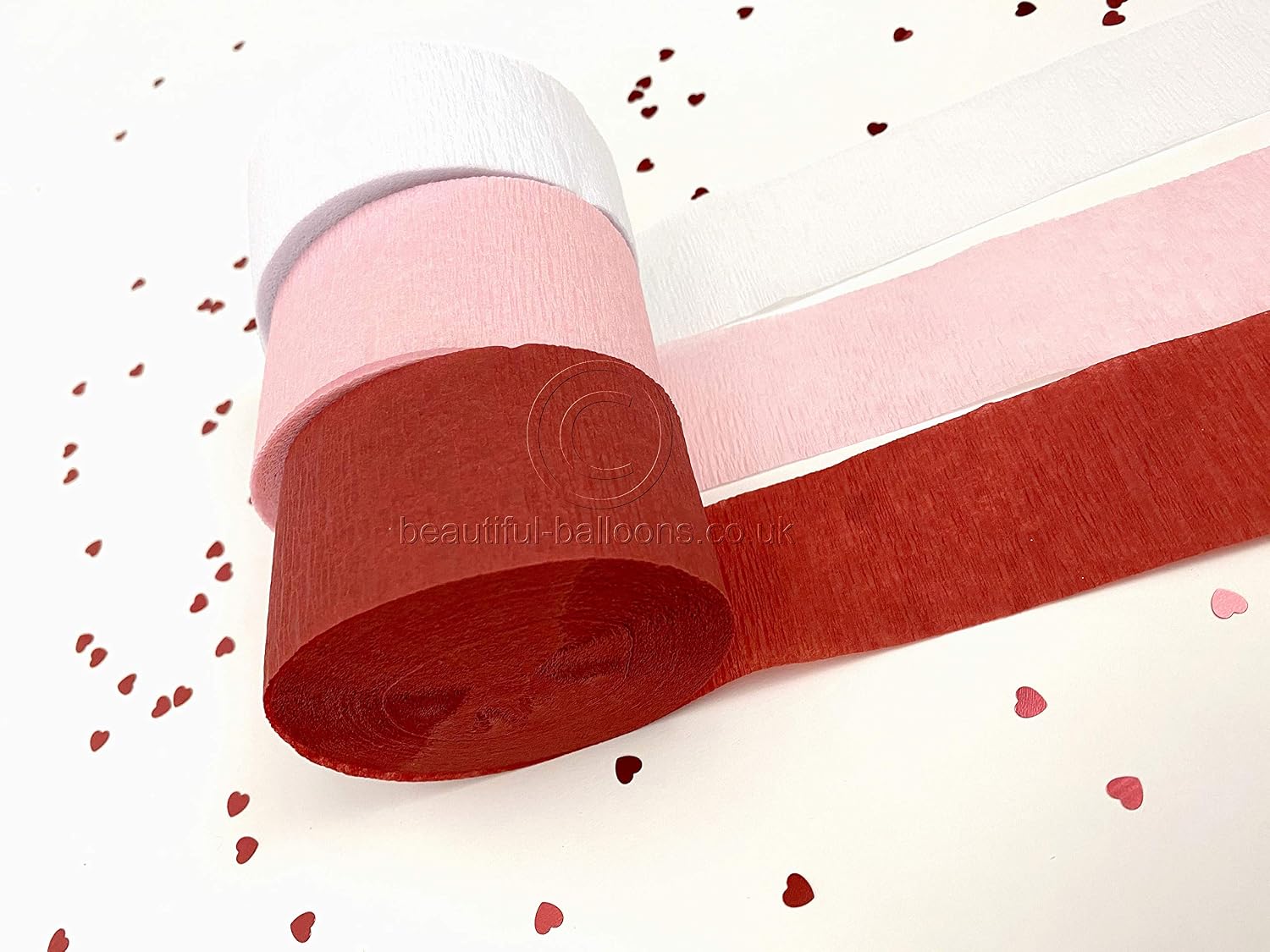 Beautiful Balloons Crepe Paper Kit, Red - Image 4