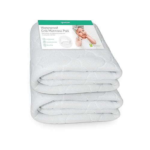 Newton Baby Waterproof Crib Mattress Pad 100% Breathable Quilted