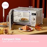 COMFEE' Retro 800W 20L Microwave Oven with 8 Auto Menus - Apricot Cream view 6