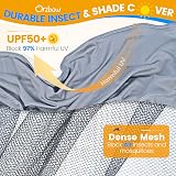 Orzbow Universal Mosquito Net for Pram with UPF 50 Sun Shade Grey view 2
