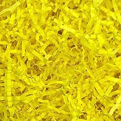 2LB Fluorescent Yellow Crinkle Cut Paper Shred
