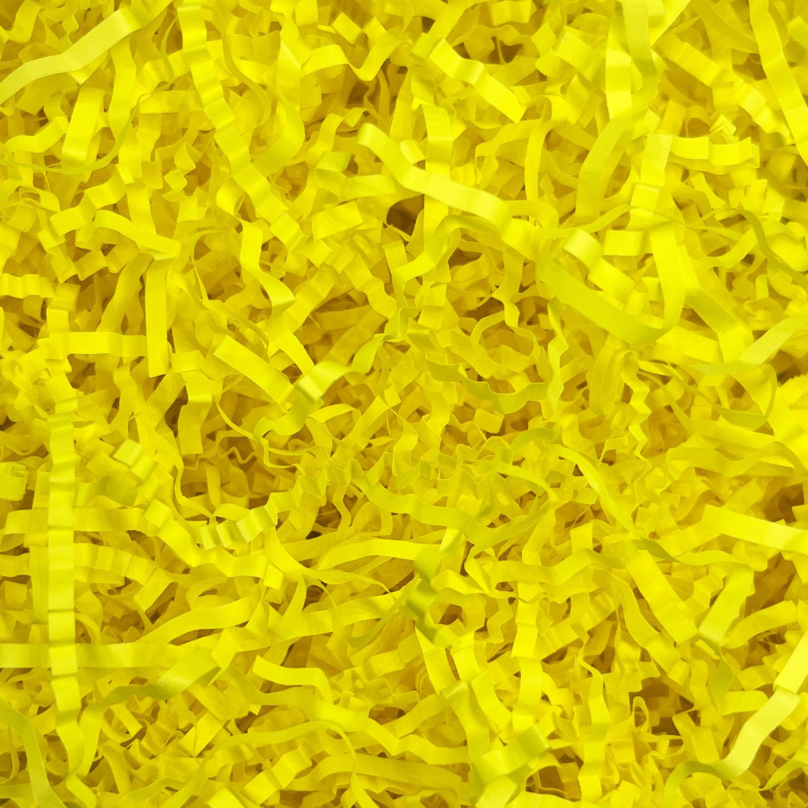 2LB Fluorescent Yellow Crinkle Cut Paper Shred