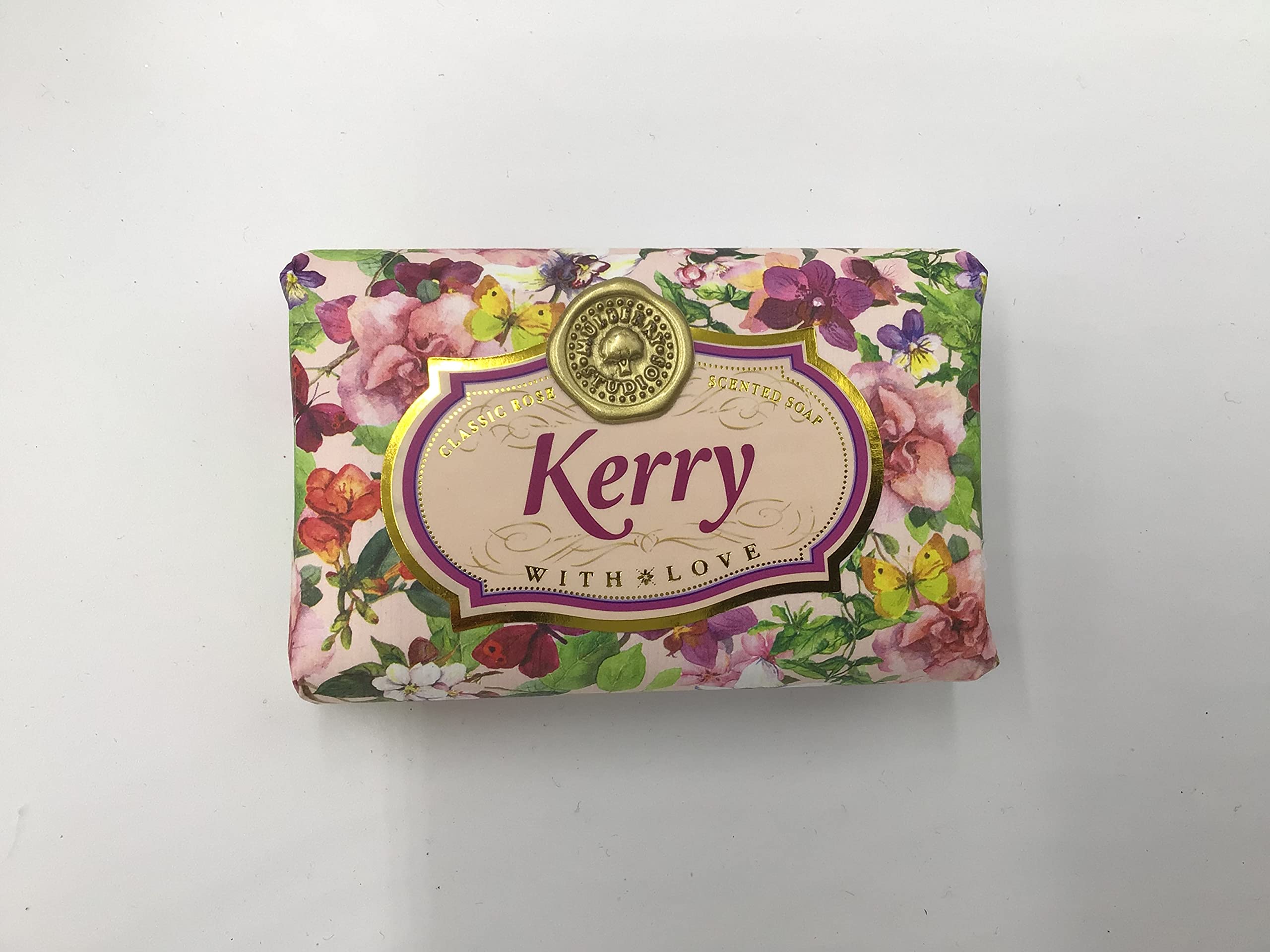 Kerry - Gift Soap Bar For Her Birthday Rose Scent Mum Grandmother Cleanser Lather Present Girl