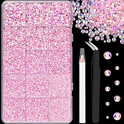 16000Pcs Resin Jelly Rhinestones with Tweezers for