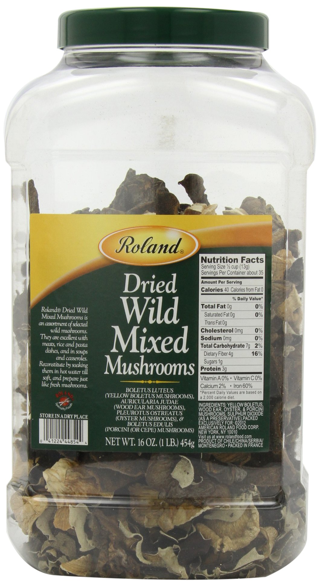 The Wild Mushroom Co. Dried Gourmet Mix European Mushrooms 12 Ounces