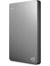 Seagate Backup Plus Slim 2TB Portable External Hard Drive USB 3.0, Silver + 2mo Adobe CC Photography
