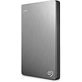 Seagate Backup Plus Slim 2TB Portable External Hard Drive USB 3.0, Silver (STDR2000101)