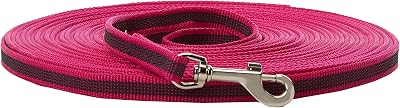 Julius-K9 Color & Gray Adjustable Super-Grip Leash 14 mm x 2.2 m Pink-Gray