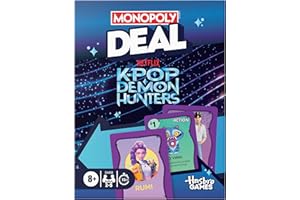 Monopoly Deal: Kpop Demon Hunters Card Game | Family Games for Kids, Tweens, Teens, and Adults | 2-5 Players | 15 mins. | Age
