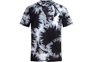 Kanu Surf Girls' Jade Rash Guard UPF 50+ Sun Protection Short Sleeve Swim Shirt