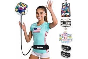 VbStar Volleyball Training Equipment Aid - Practice Your Serving, Setting & Spiking with Ease, Great Solo Serve & Spike Trainer for Beginners & Pro, Perfect Volleyball Gift