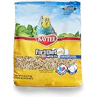 Kaytee Forti Diet Egg-Cite Bird Food For Parakeets, 5-Pound Bag