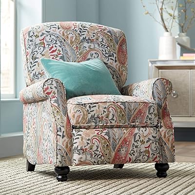 Buy Coral Paisley Push Back Recliner Chair at Ubuy Oman