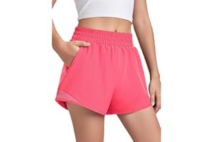 Somaibo Girls Athletic Shorts with Liner Quick Dry Running Soccer Shorts with Zip Pockets for Kids Active Sports Volleyball