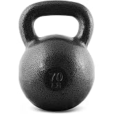 CAP Cast Iron Kettlebell Singles &amp; Sets, Wide Handle, Flat Base