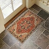 Collive Washable Indoor Door Mat, Non Slip Retro Entryway Rug 20" x 32" Doormat Quick Absorbent Entrance Rug Distressed Front Door Mat, Welcome Mats Floor Mat Doormats for Kitchen Home Patio