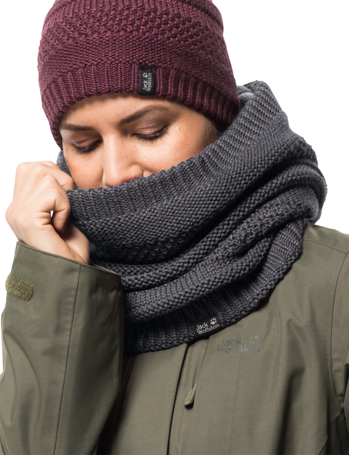 Jack Wolfskin Women's White Rock Loop Women Knitted Neck Gaiter Buy