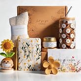Birthday Gifts for Women, Self Care Gifts Baskets for Women Teen Gifts, Sending Sunshine Sunflower Care Package for Girls, Friendship, Her, Mom, Sister, Best Friend, Coworker
