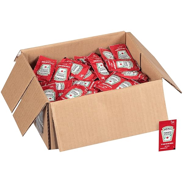 HEINZ KETCHUP SINGLE SERVE PACKET (0.3 OZ PACKETS, PACK OF 200)
