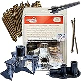 Squeeek No More Floor Repair Kit - Upgraded Zinc Fixture 3233Z | Easy DIY Hard-Wood, Vinyl & Carpet Repair Kit | Durable & Versatile Solution
