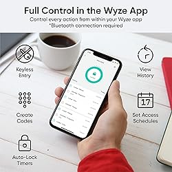 Wyze Auto-Lock Bolt, Fingerprint Keyless Entry Door