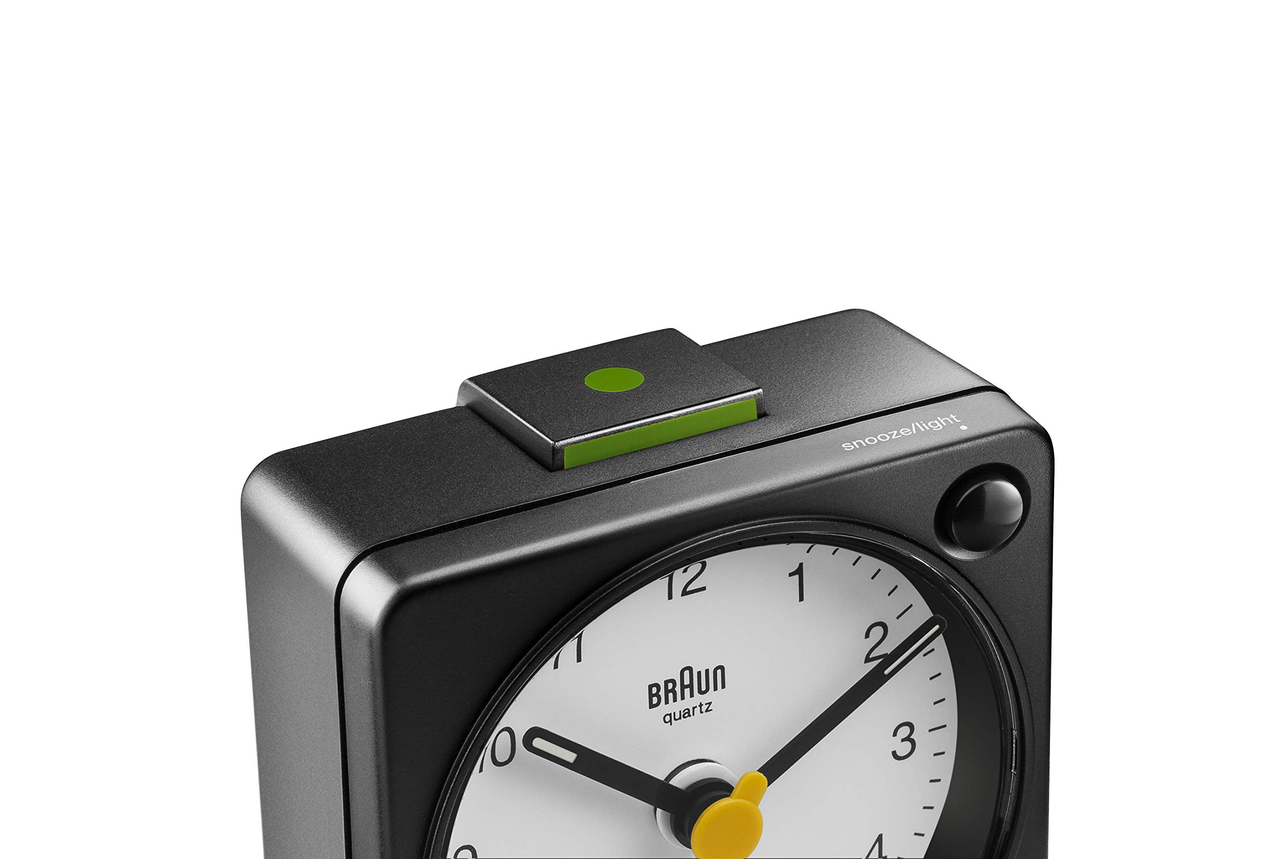 Braun Classic Travel Analogue Alarm Clock with Snooze and Light