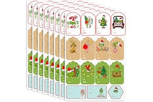 Lonbass Stickers, 120 Total: Gift Tags, Labels & Decorations for Christmas Gifts