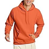 Hanes Men's EcoSmart Hoodie, Midweight Fleece, Pullover Hooded Sweatshirt