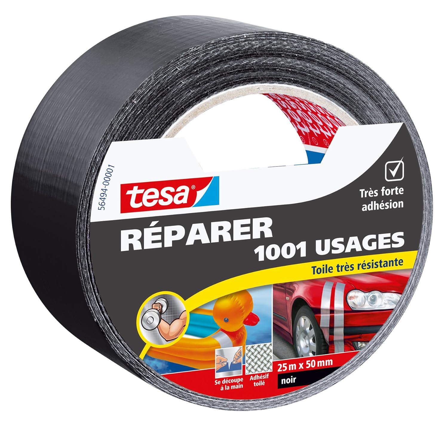 1,001use Tesa Hardwearing Canvas Repair Tape, black Amazon.co.uk