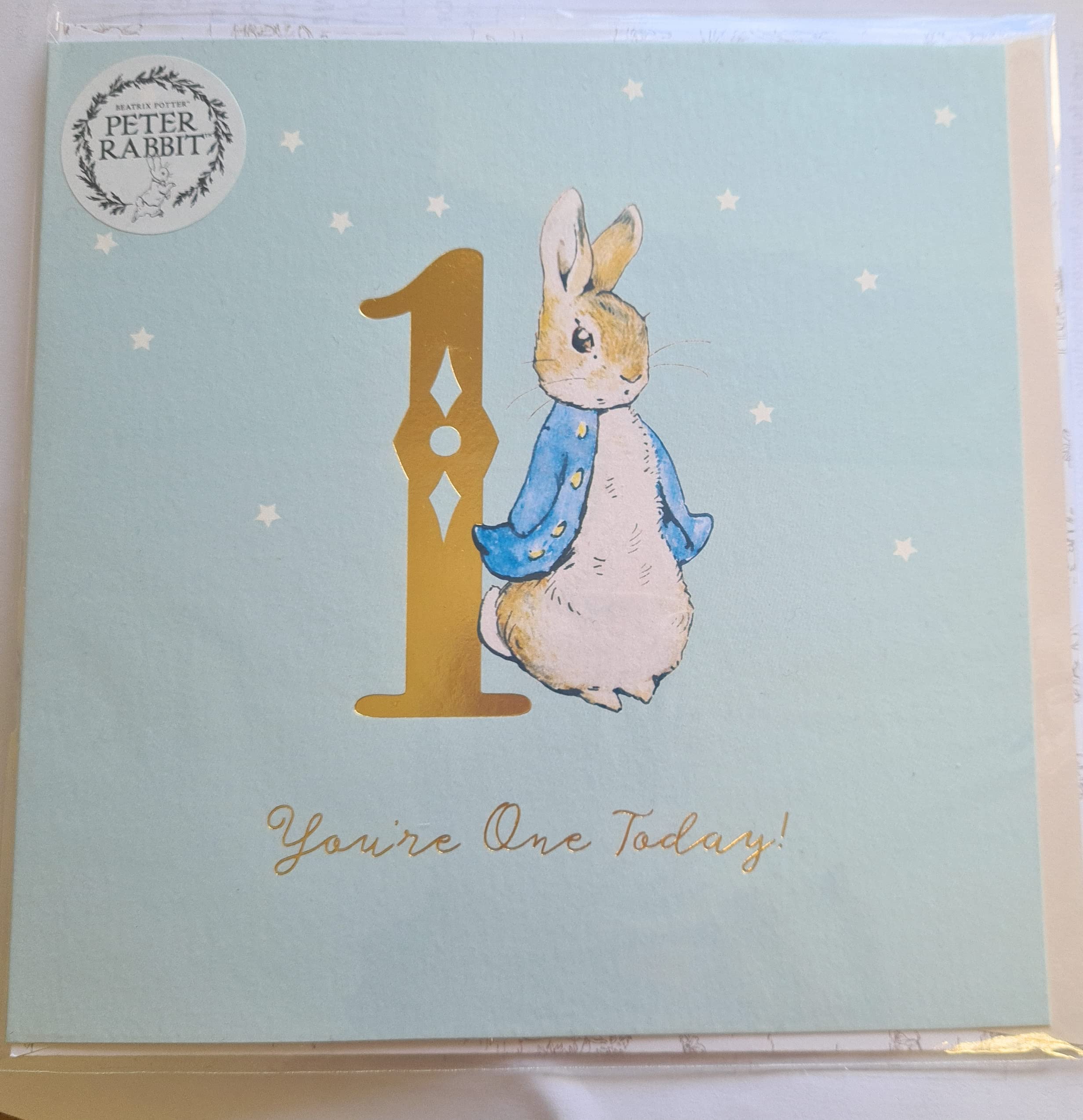 1st Birthday Card For Him/Boy With Envelope, By UK Greetings
