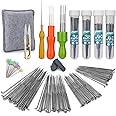 QMNNMA Felting Needles Tool, Needle Felting Kit, 4 Sizes Needle Felting Needles with 3 types Wooden Handle, Felting Pad, Comp