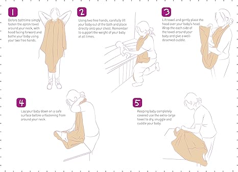 baby towel that goes around neck