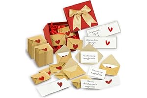 STOFINITY 60 Mini Love Notes For Him Her - Valentines Day Gifts For Him, Romantic Couple Gifts For Boyfriend Birthday Gift Ideas, Lunch Notes For Husband Men, Cute Gifts For Girlfriend Long Distance