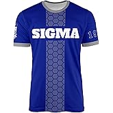 BB Greek Phi Beta Sigma - Athletic Performance Tee Shirt - Large Greek Letters - Honeycomb - Officially Licensed