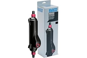 Hydor ETH 300 In-Line External Aquarium Heater, 300w, 5/8" hose, Black